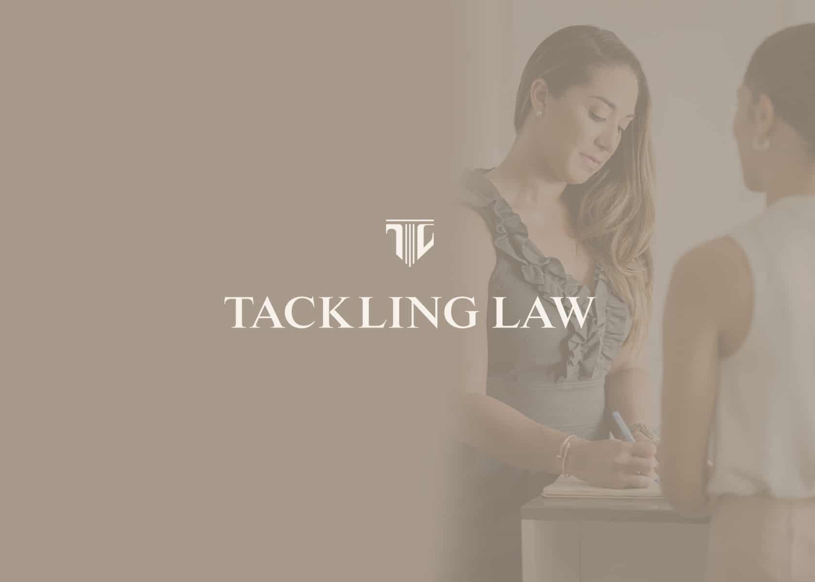 tackling law, law firm branding, brand identity lawyer